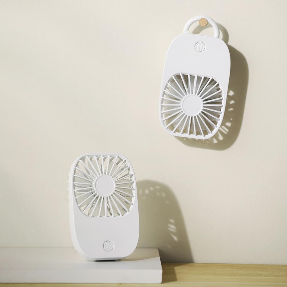 Mini Portable Pocket Fan with Keychain hook - Three Speeds Settings - USB-C charging - FREE DELIVERY