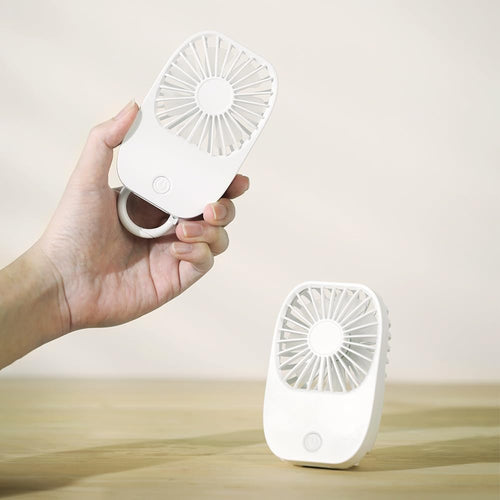 Mini Portable Pocket Fan with Keychain hook - Three Speeds Settings - USB-C charging - FREE DELIVERY