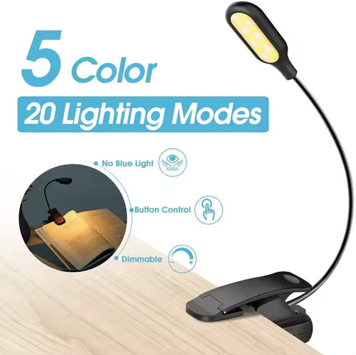 Portable LED Reading Light with Adjustable Brightness - FREE DELIVERY